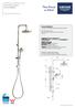 TEMPESTA COSMOPOLITAN Twin shower system. Product Specifications MODEL # Product Description: Tempesta Cosmopolitan Twin Shower System