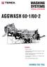 AGGWASH 60-1/60-2 SYSTEMS WASHING TECHNICAL SPECIFICATION FEATURES. Modular wash plant