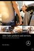 After Sales products and services. Take good care with Vertu Mercedes-Benz.
