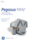 GE Motors. PegasusTMMHV. Medium Voltage AC Induction Motors. NEMA Frames ,000 HP IEC Frames ,000 kw