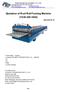 Quotation of Roof Roll Forming Machine (YX )