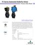 introduction FE Series Automated Butterfly Valves Product Data Sheet < STANDARDS >