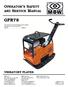 GPR78 OPERATOR S SAFETY AND SERVICE MANUAL VIBRATORY PLATES