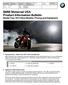 BMW Motorrad USA Product Information Bulletin Model Year 2014 New Models: Pricing and Equipment