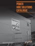 Customised electrical and electronics solutions for mining and industry. power hire solutions catalogue