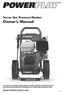 Owner s Manual. Terrex Gas Pressure Washer