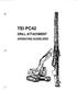 TEI PC42 DRILL ATTACHMENT OPERATING GUIDELINES