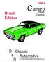 Camaro. Retail. Edition. Classic Automotive & R. Index. Retail. Catalog I N