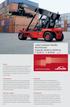 Laden Container Handler Reachstacker Capacity to kg C 4230 TL C 4535CH SERIES 357