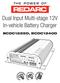 Dual Input Multi-stage 12V In-vehicle Battery Charger BCDC1225D, BCDC1240D