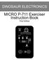 MICRO P-711 Exerciser Instruction Book