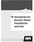 Standards for Electric Meter Installation and Use