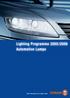 Lighting Programme 2005/2006 Automotive Lamps