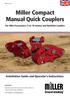 Miller Compact Manual Quick Couplers