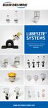 An IMC/IMCI Company LUBESITE SYSTEMS. The full line of cost reducing, single-point lubrication solutions.