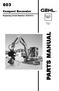 Compact Excavator. Beginning Serial Number: AC Form No Revision C 07/06 PARTS MANUAL