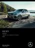 GLE SUV. Specification. 1 June from 1 September 2017 Production MY808
