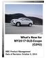 What s New for MY2017 GLE-Coupe (C292) MBC Product Management Date of Revision: October 5, Mercedes-Benz Canada