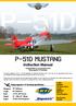 Instruction Manual. Congratulations on your purchase of the Flying Legends P-51 Mustang!