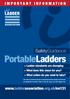 PortableLadders > Ladder standards are changing > What does this mean for you? > What action do you need to take?