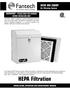 HEPA Filtration. HEPA DM 3000P Air Filtration System IMPORTANT - PLEASE READ THIS MANUAL BEFORE INSTALLING UNIT