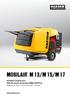 MOBILAIR M 13/M 15/M 17. Portable Compressors With the world-renowned SIGMA PROFILE Flow rate 0.75 to 1.60 m³/min (27 57 cfm) COMPRESSORS