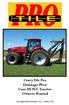 Crary Tile Pro Drainage Plow Case IH MX Tractor Owners Manual