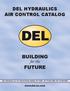 DEL HYDRAULICS AIR CONTROL CATALOG