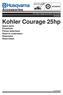 Kohler Courage 25hp. Accessories. Spare parts Ersatzteile Pièces détachées Reserve onderdelen Repuestos Reservdelar I SERVICE