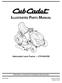 Hydrostatic Lawn Tractor LTX1050/KW CUB CADET LLC, P.O. BOX CLEVELAND, OHIO Printed In USA