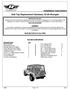 Installation Instructions Soft Top Replacement Hardware, Wrangler