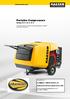Portable Compressors Mobilair M 13 - M 15 - M 17 Portable compressors with the world-renowned Sigma Profile FAD: 0.75 to 1.