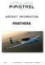 AIRCRAFT INFORMATION PANTHERA. Page 1 April 2013, Revision 01