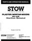 PLASTER/MORTAR MIXERS MS-40M (Steel-Drum Mechanical)