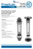 Flowmeters with Float. Flow Measurement of Gases & Clear Liquids with Float Series 6001 & Series 6001/ Measurement Principle.