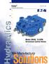 Eaton. Revised April, Directional Control Valves. Model 30540, 15 GPM Directional Control Valves. We Manufacture. Solutions