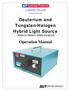 Deuterium and Tungsten-Halogen Hybrid Light Source. Operation Manual