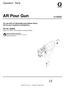 AR Pour Gun. Operation - Parts D. Part No psi (13.8 MPa, 138 bar) Maximum Working Pressure