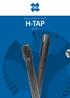 H-TAP. Taps for steels from 25~45 HRC. Volume 2