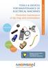 TOOLS & DEVICES FOR MAINTENANCE OF ELECTRICAL MACHINES