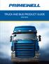 TRUCK AND BUS PRODUCT GUIDE