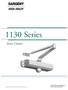 1130 Series. Door Closers. SARGENT Manufacturing Company 2004, 2007 All rights reserved
