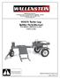 WX970 Trailer Log Splitter Parts Manual