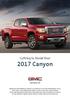 Getting to Know Your 2017 Canyon