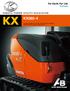 KUBOTA POWER UTILITY EXCAVATOR KX KX Kubota s flagship 8-ton Power Utility Excavator combines performance with superior digging force.