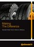 Making The Difference. Specialist Radial Tires for Maximum Efficiency