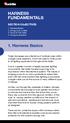 HARNESS FUNDAMENTALS. 1. Harness Basics SECTION OBJECTIVES