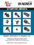 STARTER DRIVES. Wagner Alternators & Supplies, Inc.