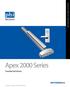 APEX 2000 SERIES: TOUCHBAR EXIT DEVICES. Apex 2000 Series. Touchbar Exit Devices. Strength by design. Simply PRECISION