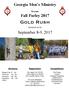 Georgia Men s Ministry. Presents. Fall Parley Gold Rush. Genesis 2:12. September 8-9, Registration